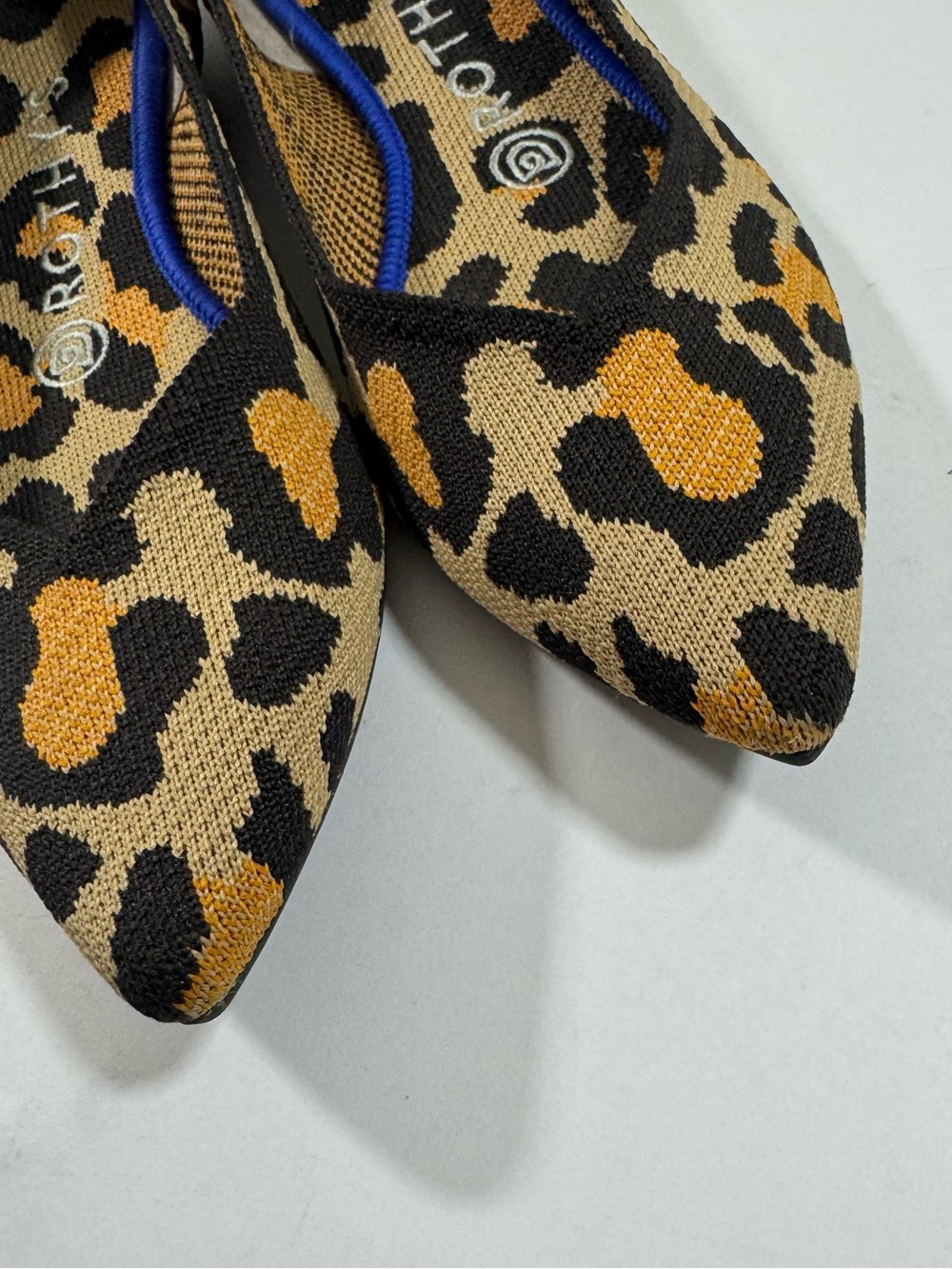 Rothy’s The Point Big Cat Flats Shoes Leopard Print - Picture 5 of 9